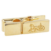 セリーヌ 馬車柄 マネークリップ ゴールド メッキ レディース CELINE 【中古】